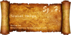 Szalai Helga névjegykártya